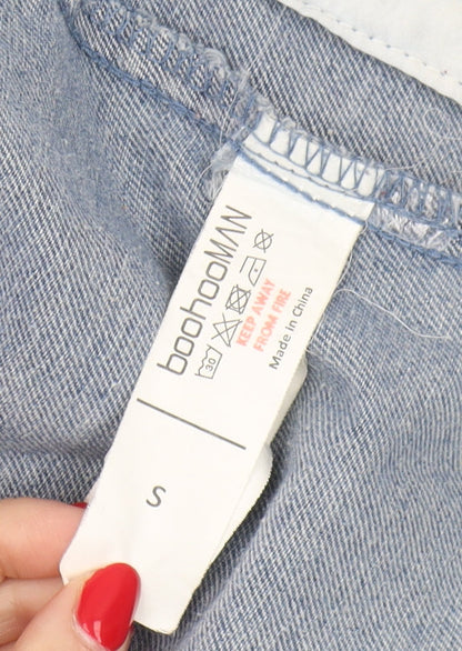 Mens UK Size S boohooMAN Blue Basic Jacket