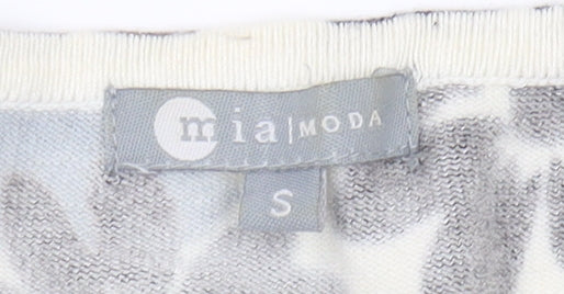 Womens UK Size S Mia Moda Black Pullover Jumper