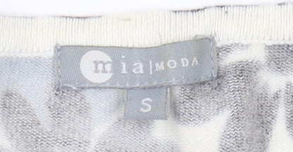 Womens UK Size S Mia Moda Black Pullover Jumper