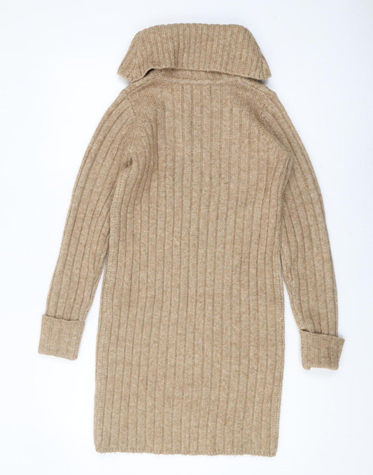 Womens UK Size 8 Miss Selfridge Beige Pullover Jumper