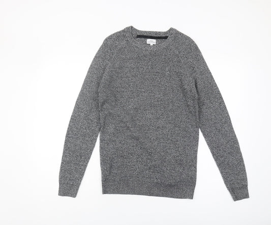Next Men's Grey Chunky Knit Pullover Jumper S