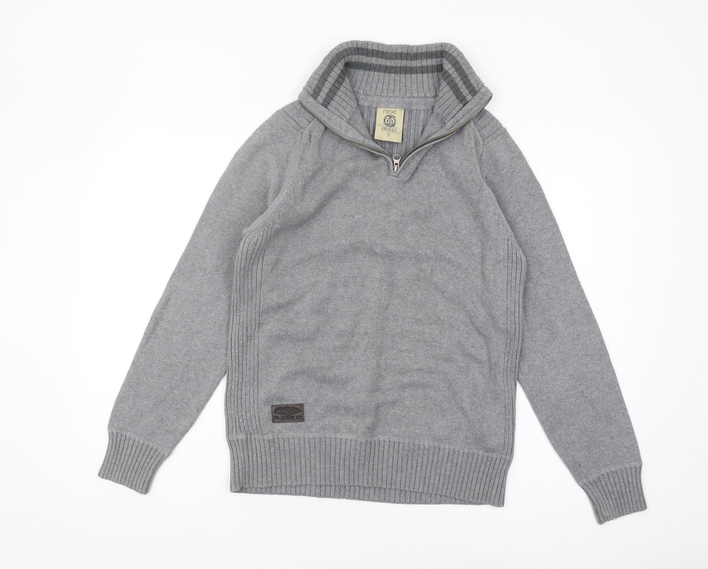 Next Men's Grey Full Zip Jumper - S