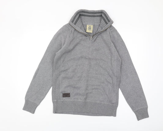 Next Men's Grey Full Zip Jumper - S