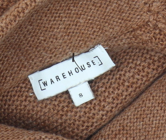 Womens UK Size 8 Warehouse Brown  Jumper