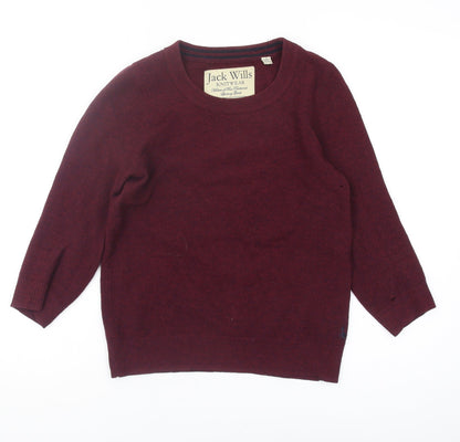 Jack Wills Women's Red Pullover Jumper Size 8