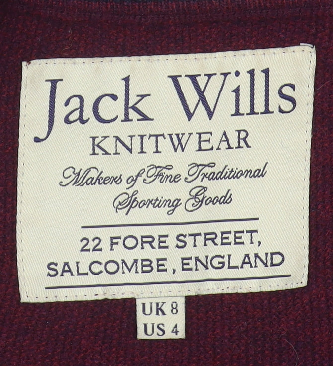 Jack Wills Women's Red Pullover Jumper Size 8