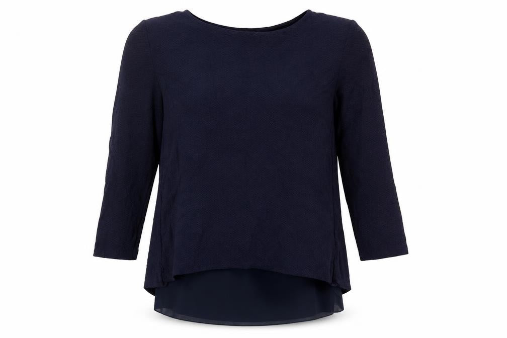 Zara Women's Black Knit Blouse, Size S, Round Neck