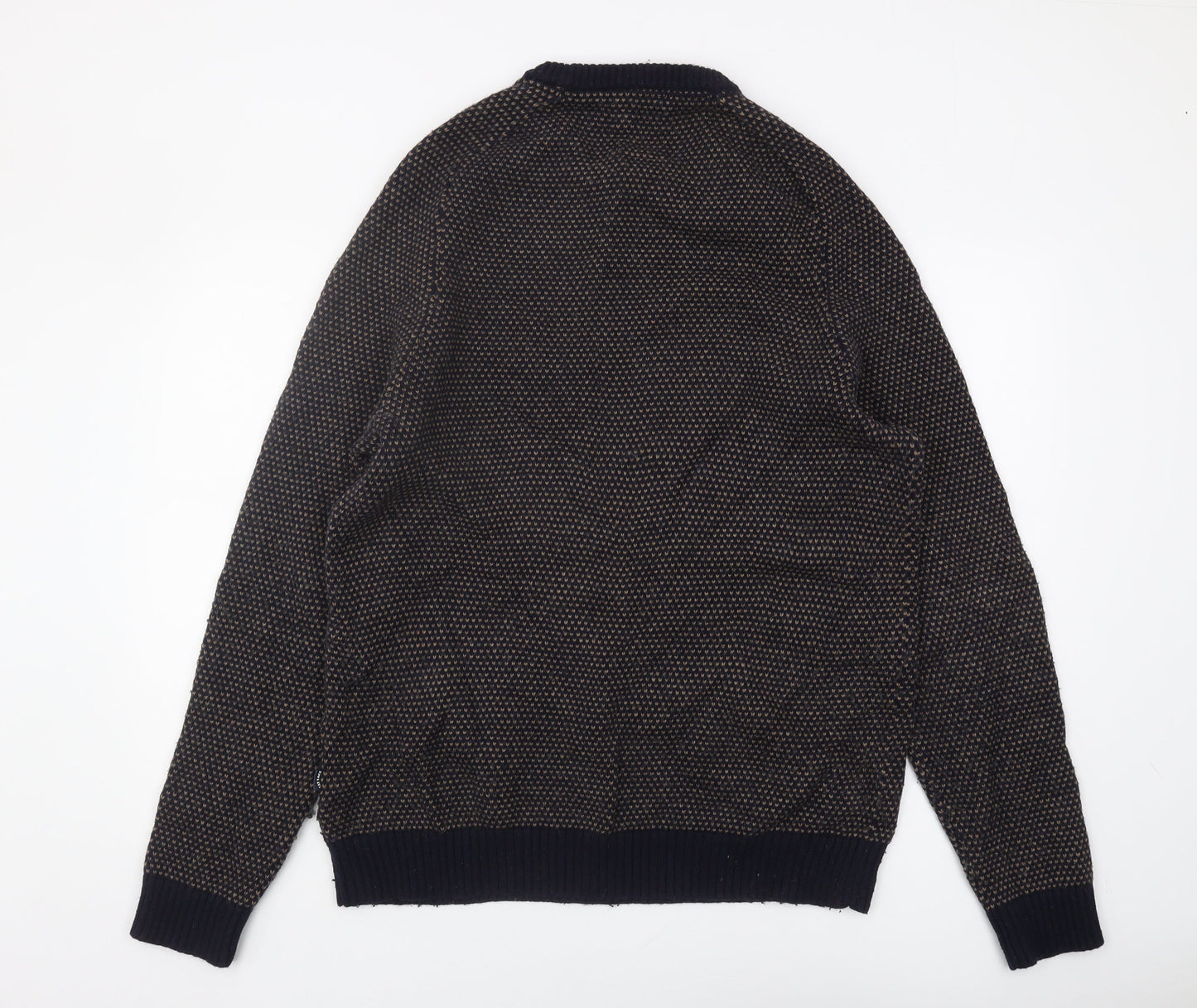 Fat Face Men's Black Cotton Blend XL Pullover Jumper