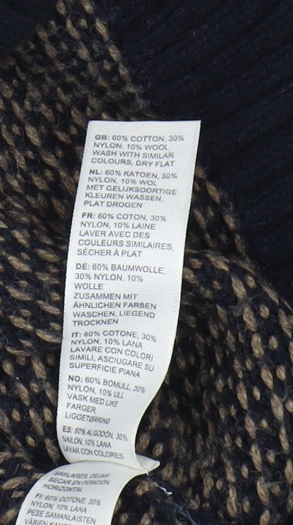 Fat Face Men's Black Cotton Blend XL Pullover Jumper