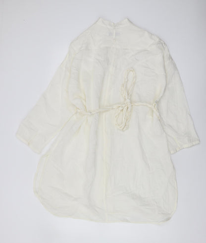Womens UK Size XS Zara White Basic Blouse