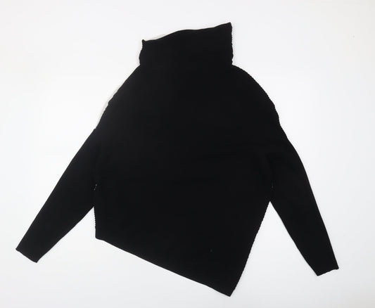 Phase Eight Women's Black High Neck Jumper M