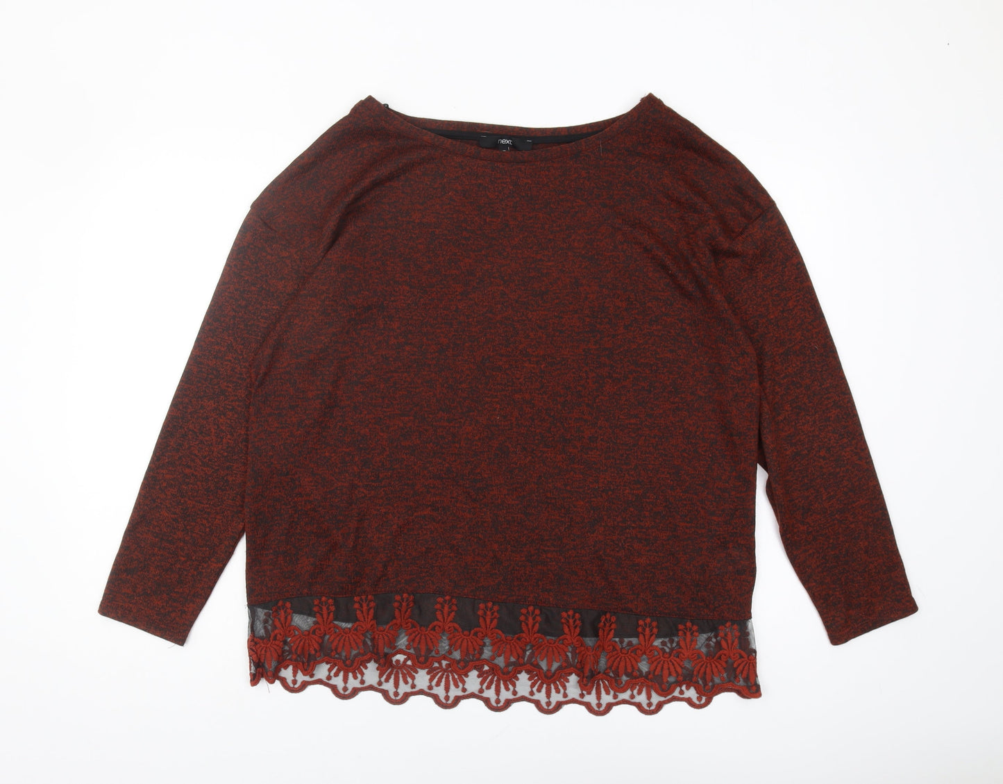 Womens UK Size 18 NEXT Red Pullover Jumper