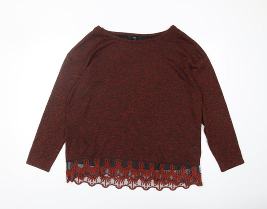 Womens UK Size 18 NEXT Red Pullover Jumper