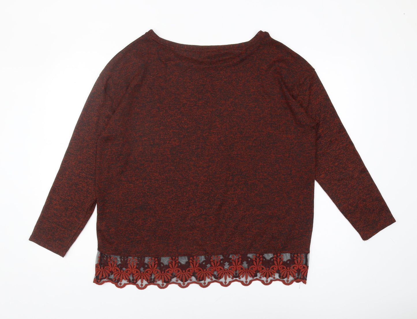 Womens UK Size 18 NEXT Red Pullover Jumper