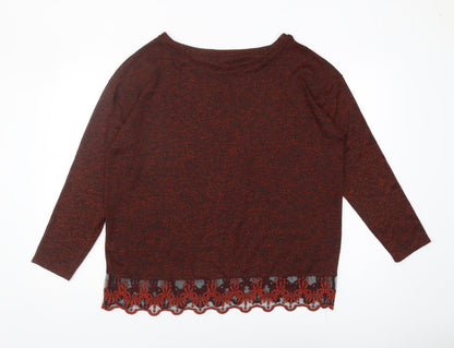 Womens UK Size 18 NEXT Red Pullover Jumper