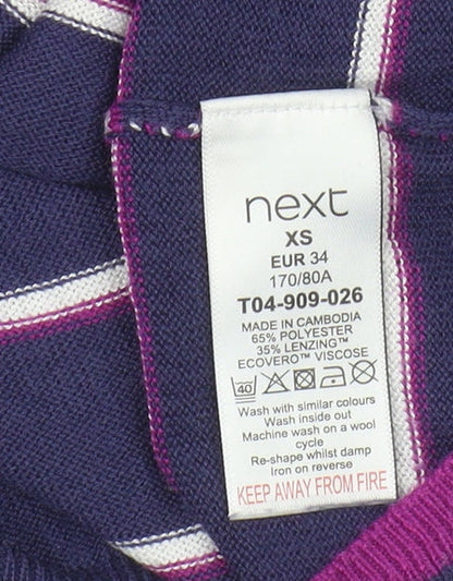Womens UK Size XS NEXT Multicoloured Pullover Jumper