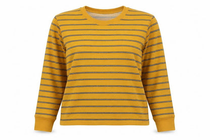 Womens UK Size 10 Pull&Bear Yellow Pullover Sweatshirt