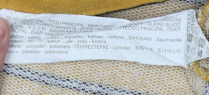Womens UK Size 10 Pull&Bear Yellow Pullover Sweatshirt
