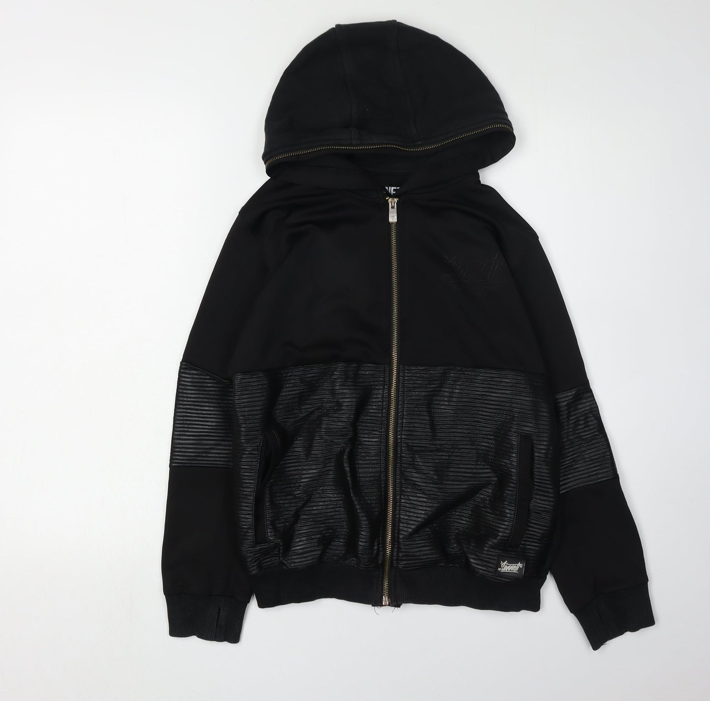 Sonneti Boys Black Full Zip Hoodie 12-13 Years