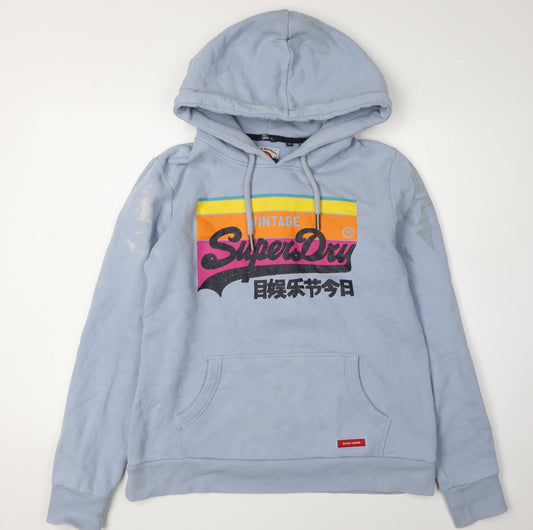 Superdry Unisex Adults Blue Pullover Hoodie