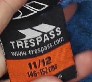 Trespass Boys Blue Full Zip Fleece Jacket 11-12 Years