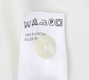 Womens UK Size 20 Marks and Spencer White Basic Button-Up