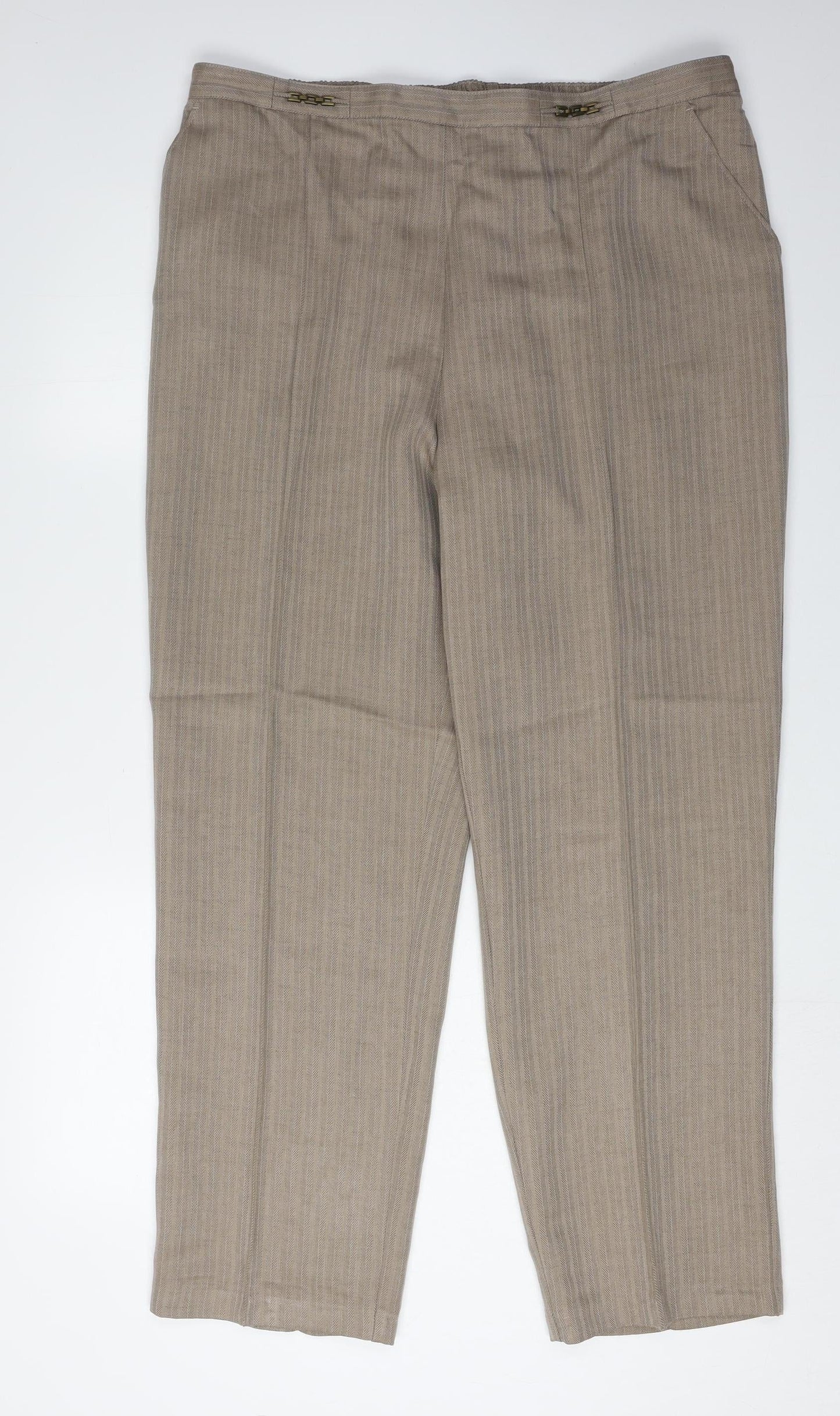 Womens UK Size 18 Marks and Spencer   Brown Trousers