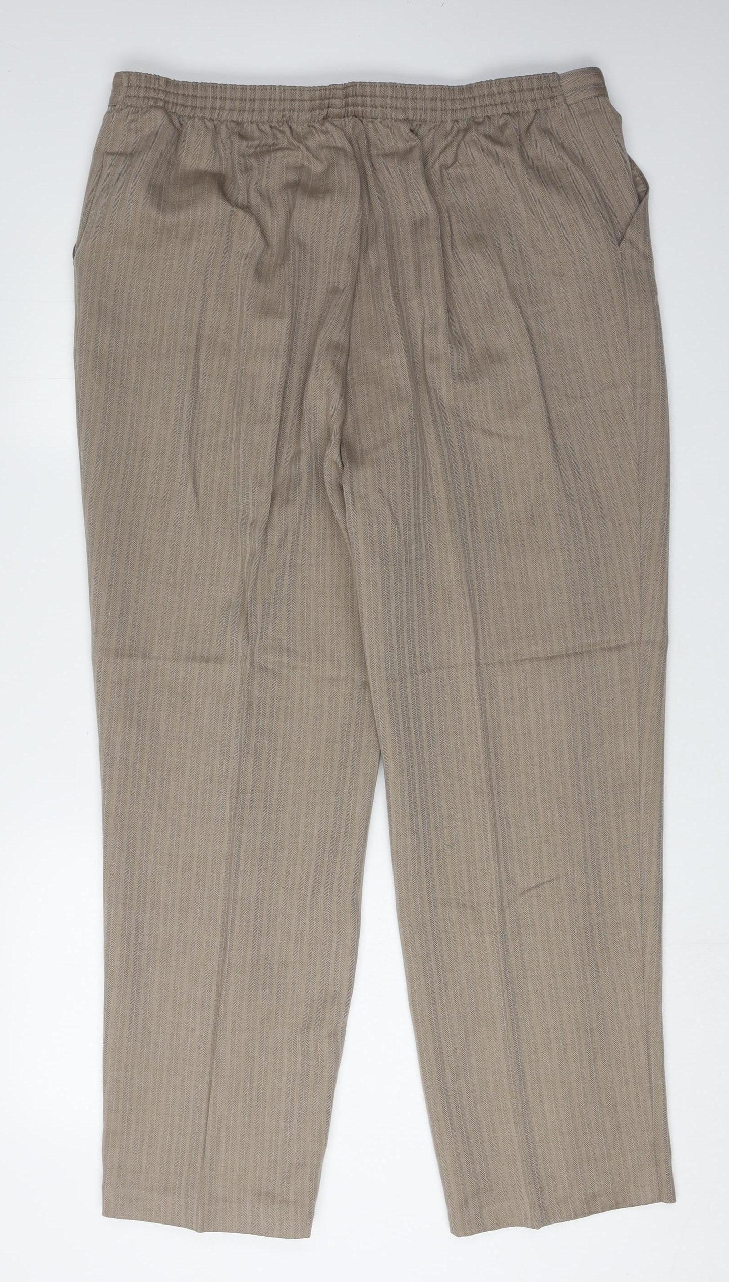 Womens UK Size 18 Marks and Spencer   Brown Trousers