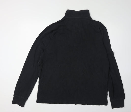 Timberland Men's Black XL 1/4 Zip Sweatshirt