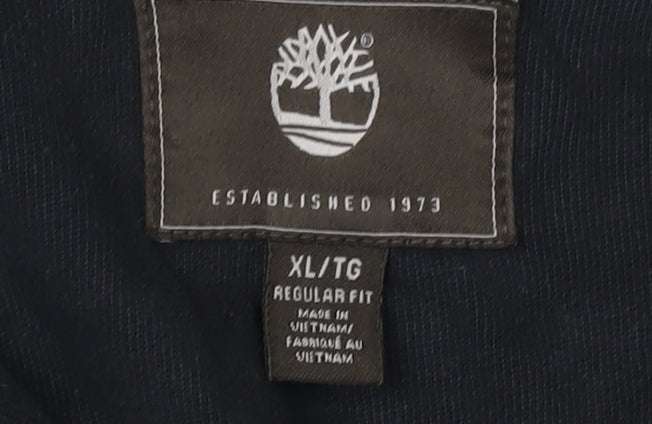 Timberland Men's Black XL 1/4 Zip Sweatshirt