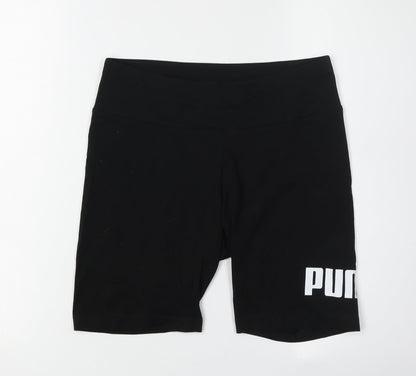 Puma Women's Black Biker Shorts, Size M, Gym & Running