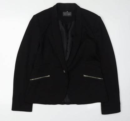 Pied A Terre Women's Black Blazer Size 12 Elegant