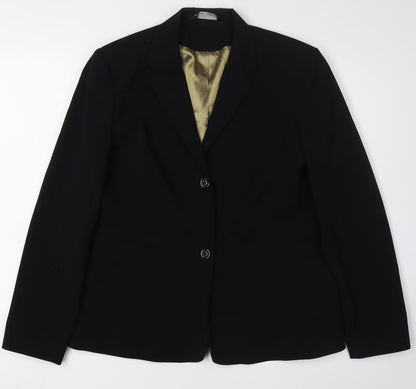BHS Women's Black Blazer Size 14 Regular Fit