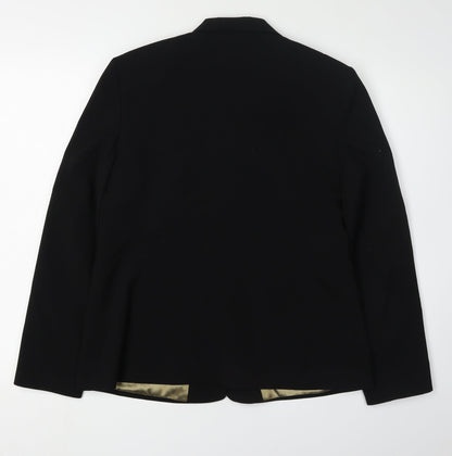 BHS Women's Black Blazer Size 14 Regular Fit
