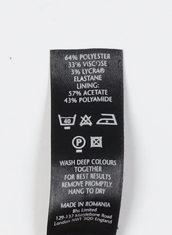 BHS Women's Black Blazer Size 14 Regular Fit