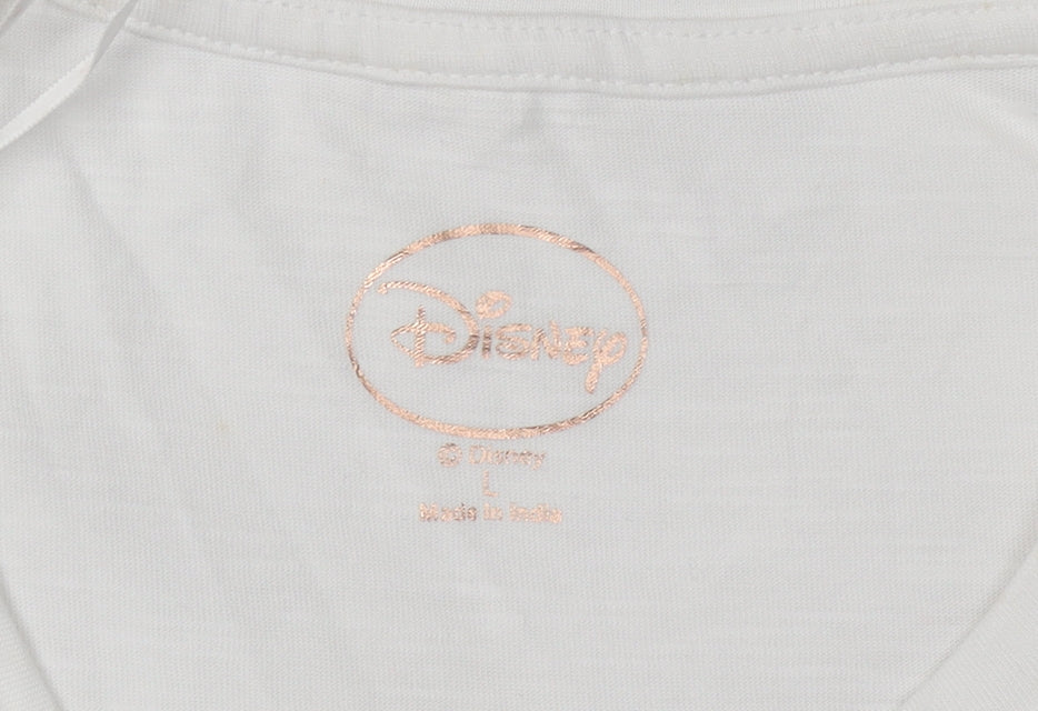 Womens UK Size L Disney White  T-Shirt