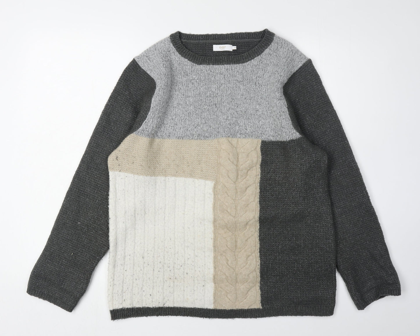 Cotton Traders Women's Multicoloured Pullover Jumper Size 14