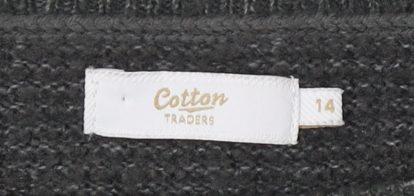 Cotton Traders Women's Multicoloured Pullover Jumper Size 14