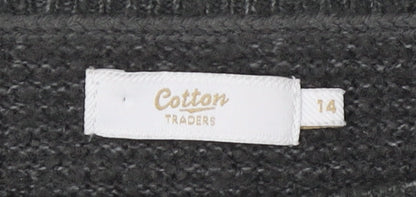 Cotton Traders Women's Multicoloured Pullover Jumper Size 14
