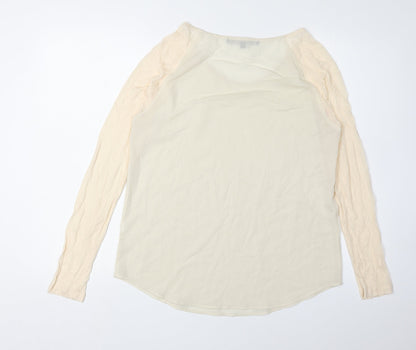 Womens UK Size M French Connection Beige Basic Blouse