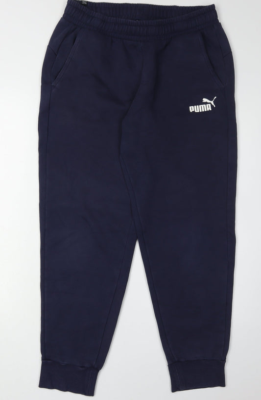 Puma Men’s Blue Jogger Trousers Size L