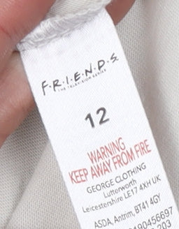 George Women's Beige Friends T-Shirt, Size 12