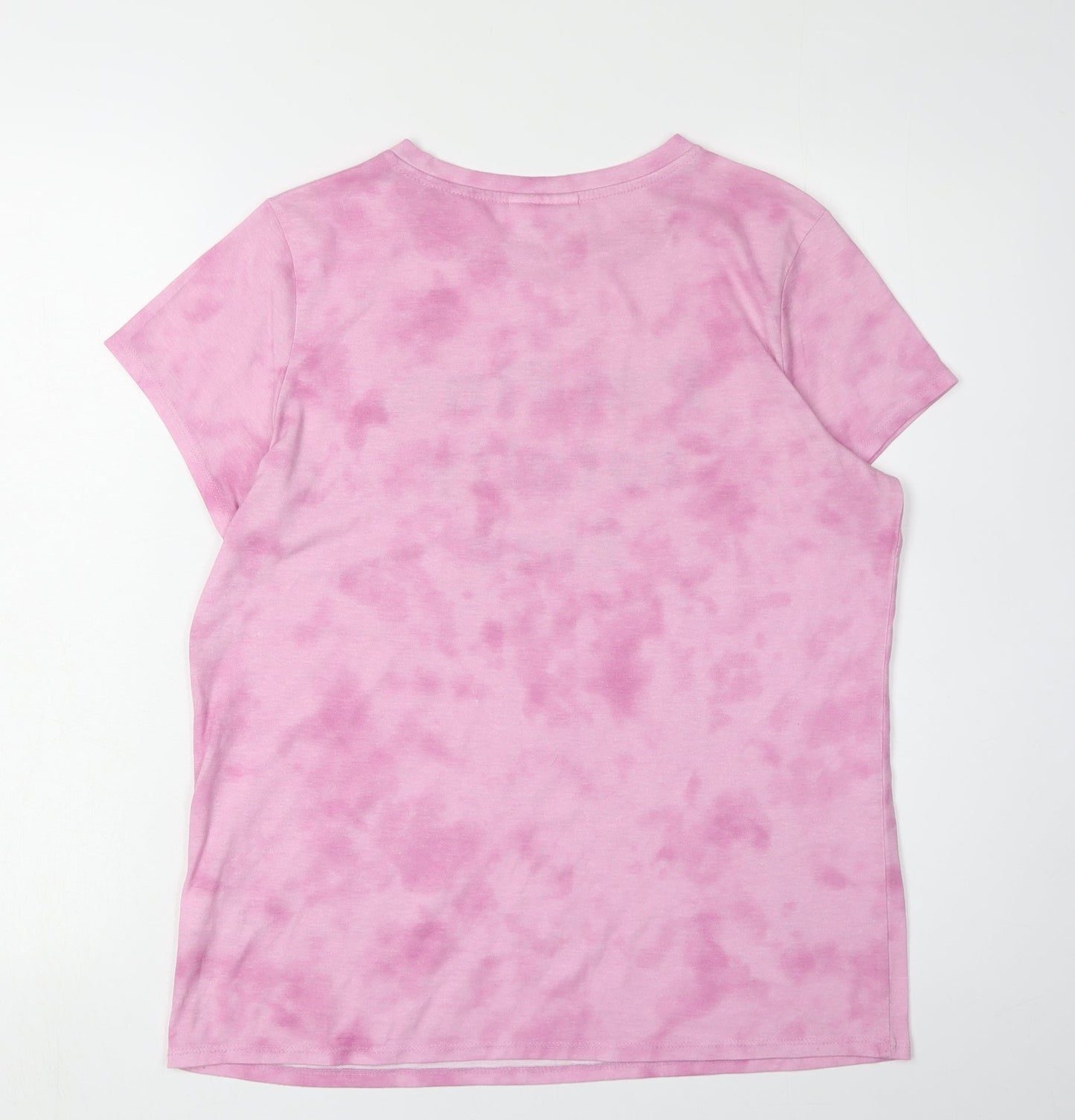 Womens UK Size 12 Friends Pink Basic T-Shirt