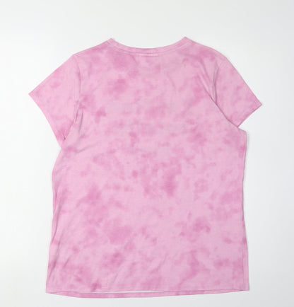 Womens UK Size 12 Friends Pink Basic T-Shirt