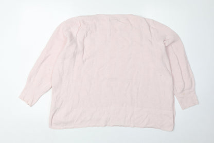 Womens UK Size 20 Marks and Spencer Pink Pullover Jumper