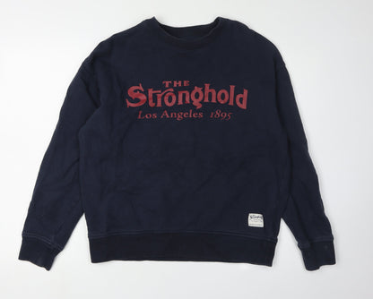 The Stronghold Men's Blue Pullover Sweatshirt S