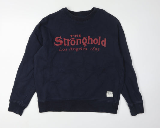 The Stronghold Men's Blue Pullover Sweatshirt S