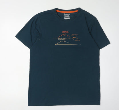 Mountain Warehouse Men's Blue Outdoor T-Shirt M