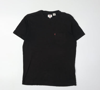 Levi's Men's Black M Cotton Crew Neck T-Shirt