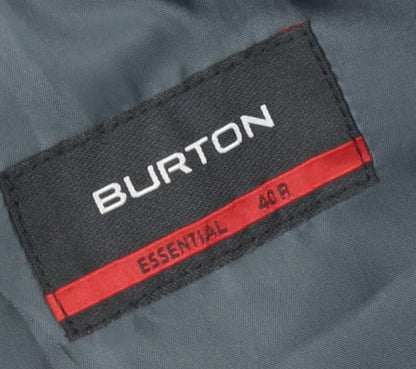 Mens UK Size 40 Burton Regular Grey Suit Jacket